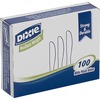 Dixie Medium-weight Disposable Knives Grab-N-Go by GP Pro - 100/Box - Knife - 100 x Knife - Polystyrene - White