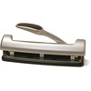 Officemate EZ Lever Adjustable Hole Punch - 3 Punch Head(s) - 15 Sheet of 20lb Paper - 9/32" Punch Size - Silver