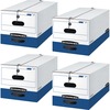 Bankers Box Liberty File Storage Boxes - Internal Dimensions: 12" Width x 24" Depth x 10" Height - External Dimensions: 12.3" Width x 24.1" Depth x 10