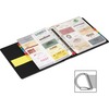 Cardinal EasyOpen Card File Binder - 400 Capacity - 8.50" Width x 11" Length - 3-ring Binding - Refillable - Black Vinyl Cover