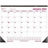 Brownline Professional Monthly Desk/Wall Calendar - Julian Dates - Monthly - 1 Year - January 2024 - December 2024 - 1 Month Single Page Layout - 22" 