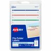 Avery&reg; File Folder Labels, Assorted, 2/3" x 3-7/16" , 252 (5215) - 43/64" Height x 3 7/16" Width - Permanent Adhesive - Rectangle - Laser, Inkjet 