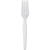 Dixie Heavyweight Disposable Forks by GP Pro - 1000/Carton - Polystyrene - White
