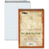 TOPS Second Nature Spiral Reporter/Steno Notebook - 80 Sheets - Wire Bound - 15 lb Basis Weight - 6" x 9" - 0.31" x 6" x 9" - White Paper - Earth Tone