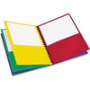 Oxford Letter Pocket Folder - 8 1/2" x 11" - 200 Sheet Capacity - 8 Pocket(s) - Fiber - Red, Green, Yellow, Purple - 1 Each