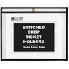 C-Line Shop Shop Ticket Holders, Stitched - Both Sides Clear, Open Long Side, 11 x 8-1/2, 25/BX, 49911