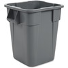 Rubbermaid Commercial Brute Square Container - 40 gal Capacity - Square - Rounded Corner, Snap Lock, Handle, Smooth, Easy to Clean - 28.8" Height x 27