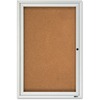 Quartet Enclosed Cork Bulletin Board for Outdoor Use - 36" Height x 24" Width - Brown Cork Surface - Hinged, Wear Resistant, Tear Resistant, Water Res