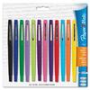 Paper Mate Flair Felt Tip Pens - Medium Pen Point - 1.1 mm Pen Point Size - Assorted - Assorted Barrel - Nylon Tip - 12 / Pack