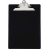 Saunders Recycled Plastic Clipboards - 1" Clip Capacity - 8 1/2" x 11" - Plastic - Black - 1 Each