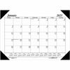 House of Doolittle Recycled Compact Size Economy Desk Pad - Monthly - 12 Month - January 2024 - December 2024 - 1 Month Single Page Layout - 18 1/2" x