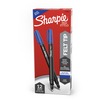 Sharpie Fine Point Pen - Fine Pen Point - Blue - Silver Barrel - 12 / Box