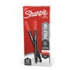 Sharpie Fine Point Pen - Fine Pen Point - Red - Silver Barrel - 12 / Dozen