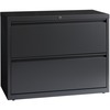 Lorell Fortress Series Lateral File - 36" x 18.6" x 28.1" - 2 x Drawer(s) - Legal, Letter, A4 - Lateral - Rust Proof, Leveling Glide, Interlocking - C