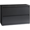 Lorell Lateral File - 2-Drawer - 42" x 18.6" x 28.1" - 2 x Drawer(s) - Legal, Letter, A4 - Lateral - Rust Proof, Leveling Glide, Interlocking, Ball-be