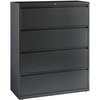 Lorell Fortress Series Lateral File - 42" x 18.6" x 52.5" - 4 x Drawer(s) - Legal, Letter, A4 - Lateral - Rust Proof, Leveling Glide, Interlocking, Re