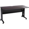 Safco 54"W Reversible Top Mobile Desk - Rectangle Top - 28" Table Top Length x 53.50" Table Top Width x 1" Table Top ThicknessAssembly Required - Medi