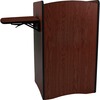 AmpliVox Multimedia Computer Lectern - 44" Height x 25.50" Width x 20" Depth - Mahogany, Stained, Thermofused Laminate (TFL)