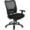Office Star Big & Tall Air Grid Managers Chair - 5-star Base - Black - 1 Each