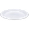 Genuine Joe 10-1/4" Large Plastic Plates - Disposable - 10.3" Diameter - Warm White - Plastic Body - 125 / Pack