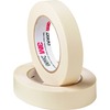 Highland Economy Masking Tape - 60 yd Length x 1" Width - 4.4 mil Thickness - 3" Core - Rubber Backing - For Labeling, Bundling, Mounting, Wrapping, H