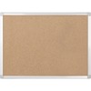MasterVision Aluminum Frame Recycled Cork Boards - 36" Height x 48" Width - Natural Cork Surface - Environmentally Friendly, Recyclable, Durable, Resi