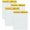 Post-it&reg; Self-Stick Easel Pad Value Pack with Faint Grid - 30 Sheets - Stapled - Feint - Blue Margin - 18.50 lb Basis Weight - 25" x 30" - White P