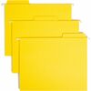 Smead FasTab 1/3 Tab Cut Letter Recycled Hanging Folder - 8 1/2" x 11" - Top Tab Location - Assorted Position Tab Position - Yellow - 10% Recycled - 2