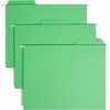 Smead FasTab 1/3 Tab Cut Letter Recycled Hanging Folder - 8 1/2" x 11" - Top Tab Location - Assorted Position Tab Position - Green - 10% Recycled - 20