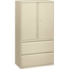 HON Brigade 800 H885LS Lateral File - 36" x 18"67" - 2 Drawer(s) - 3 Shelve(s) - Finish: Putty