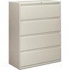 HON Brigade 800 H894 Lateral File - 42" x 18"53.3" - 4 Drawer(s) - Finish: Light Gray