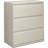 HON Brigade 800 H883 Lateral File - 36" x 18"40.9" - 3 Drawer(s) - Finish: Light Gray