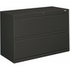 HON Brigade 800 H892 Lateral File - 42" x 18"28.4" - 2 Drawer(s) - Finish: Charcoal