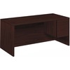HON 10500 H10583R Pedestal Desk - 66" x 30"29.5" - 2 x Box, File Drawer(s)Right Side - Flat Edge