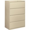 HON Brigade 800 H884 Lateral File - 36" x 18"53.3" - 4 Drawer(s) - Finish: Putty