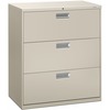 HON Brigade 600 H683 Lateral File - 36" x 18"40.9" - 3 Drawer(s) - Finish: Light Gray