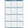 House of Doolittle Recycled Laminated Reversible Planner - Professional - Julian Dates - Yearly - 12 Month - January 2024 - December 2024 - 24" x 37" 