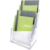 Deflecto Multi-Compartment DocuHolder - 920 x Sheet - 4 Compartment(s) - 1.57" - 13.5" Height x 9.3" Width x 7" Depth - Desktop - Clear - Polystyrene 