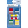 Sparco Removable Flags Combo Pack - 1" , 1/2" - Rectangle - Assorted - Self-adhesive - 270 / Pack