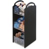 Vertiflex Compact Condiment Organizer - 6 Compartment(s) - 3 Divider(s) - 18" Height x 6.1" Width x 8" Depth - Black - 1 Each