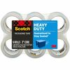 Scotch Heavy-Duty Shipping/Packaging Tape - 54.60 yd Length x 1.88" Width - 3.1 mil Thickness - 3" Core - Synthetic Rubber Resin - Rubber Resin Backin