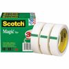 Scotch Magic Tape - 72 yd Length x 1" Width - 3" Core - For Mending, Splicing - 3 / Pack - Matte - Clear