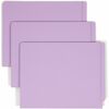 Smead Straight Tab Cut Letter Recycled Fastener Folder - 8 1/2" x 11" - 2 x 2B Fastener(s) - 2" Fastener Capacity - Lavender - 10% Recycled - 50 / Box