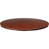 Lorell Essentials Conference Tabletop - For - Table TopLaminated Round, Mahogany Top - Contemporary Style x 41.38" Table Top Width x 41.38" Table Top 