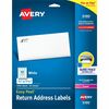 Avery&reg; Easy Peel Mailing Laser Labels - 21/32" Width x 1 3/4" Length - Permanent Adhesive - Rectangle - Laser - White - Paper - 60 / Sheet - 25 To