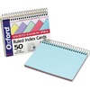TOPS Oxford Spiral Bound Ruled Index Cards - Ruled - 6" x 4" - Perforated - 1 Each