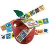 Pacon Plastic Apple Reward Stickers - 1" Height x 1" Width x 4" Length - Red - Plastic - 600 / Pack