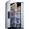 DURABLE&reg; Brushed Aluminum Combo Lock 72-Key Cabinet - 11-3/4" W x 11" H x 4-5/8" D - Combination Locking Door - Aluminum