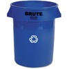 Rubbermaid Commercial Brute 32-Gallon Vented Recycling Container - 32 gal Capacity - Round - Handle, Heavy Duty, Reinforced, UV Coated, Damage Resista