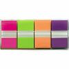 Post-it&reg; Flags - 160 - 1" x 1 3/4" - Rectangle - Unruled - Pink, Green, Orange, Purple, Assorted - 4 / Pack